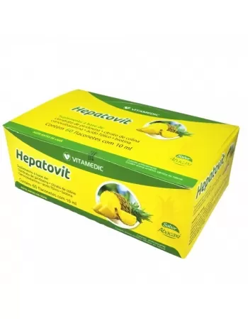 HEPATOVIT ABACAXI C/60 FLACONETES 10ML (VITAMEDIC)