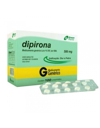 DIPIRONA 500MG 10 X 10CPR (GREEN PHARMA)