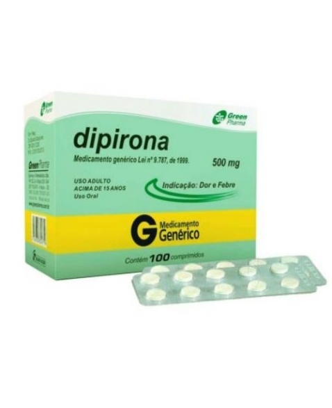 DIPIRONA 500MG 10 X 10CPR (GREEN PHARMA)