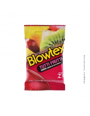 PRESERVATIVO BLOWTEX TUTTI FRUTTI C/3 UND (BLOWTEX)