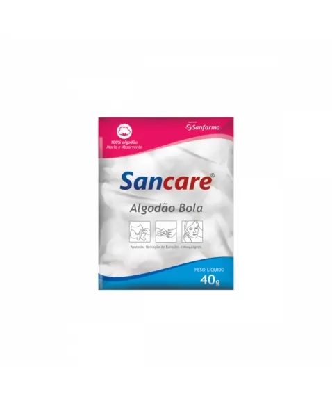 ALGODAO BOLA 40G SANCARE (SANFARMA)