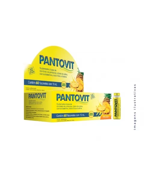 PANTOVIT ABACAXI 10ML C/60 FLACONETES (ARTE NATIVA)