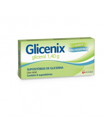 SUPOSITORIO DE GLICERINA INFANTIL C/6 GLICENIX (GLOBO)